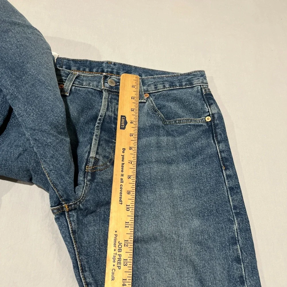 Mens Levis 501 XX 93' Blue Denim Button Fly Straight Leg Jeans 30x31 Big E